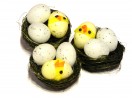 Великодній декор "Яйця з курчам", висота 3,5см 